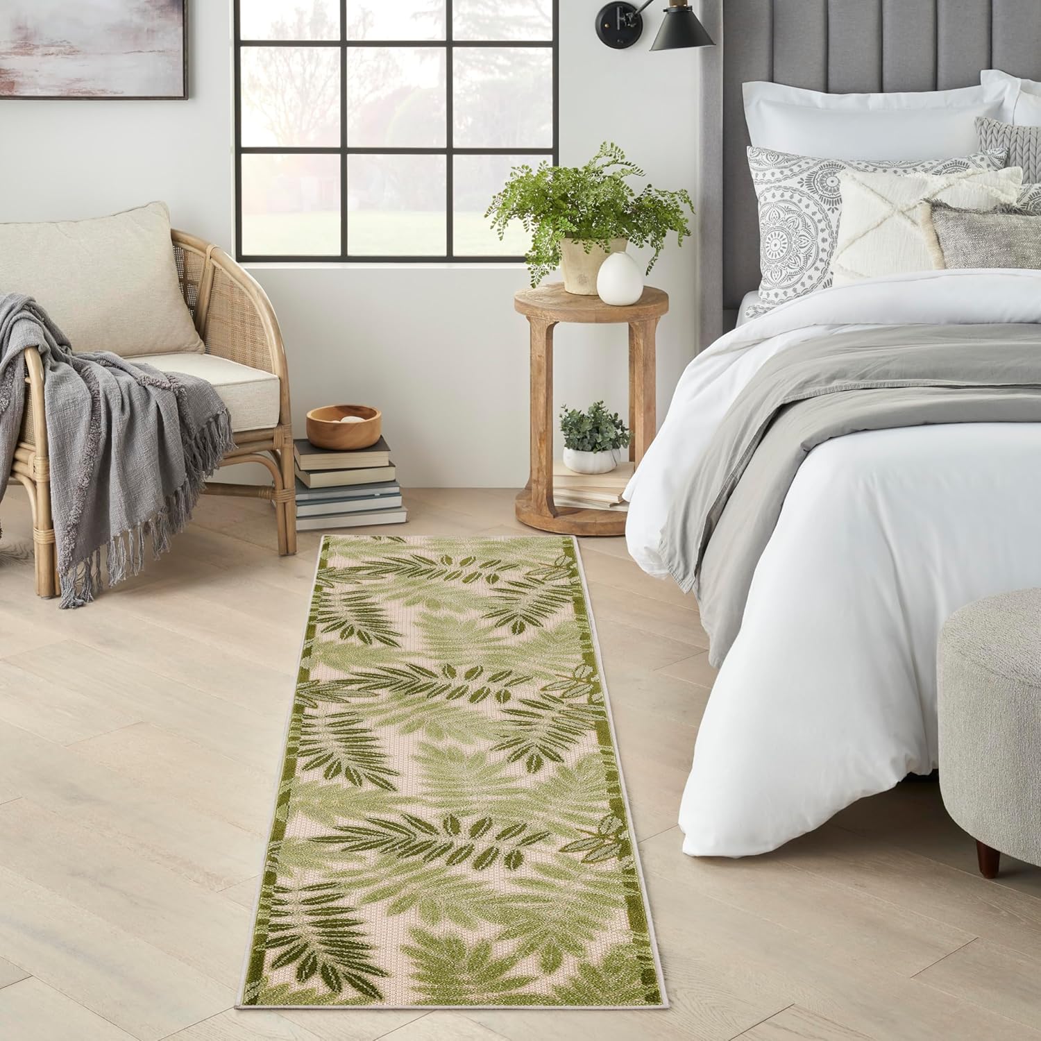 Amazon.com: Nourison Home Aloha Ivory Green 2'3