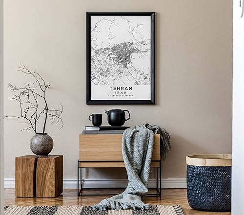 Miniatura 7 de Mapa de Teherán, Irán, Light 2 (18x24)