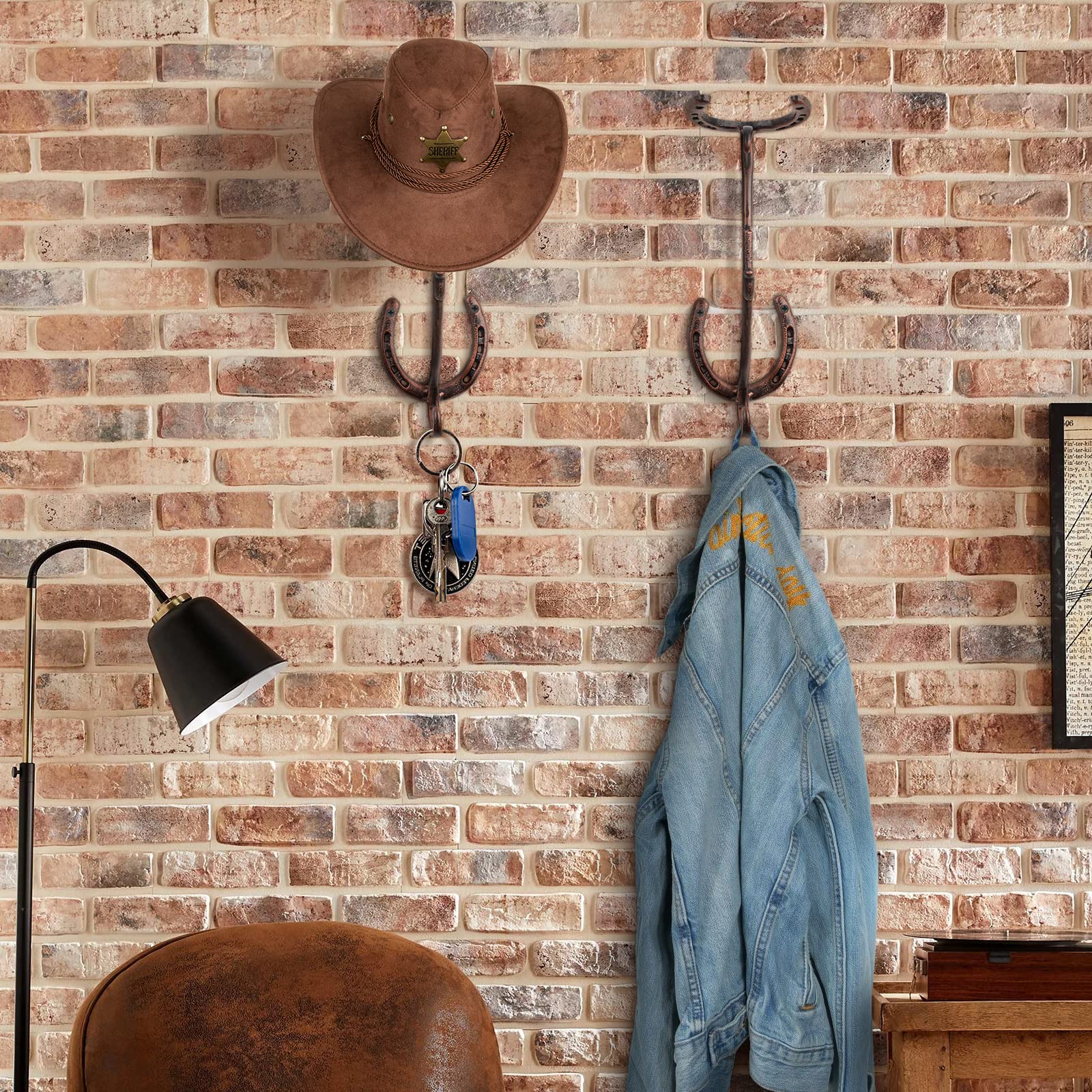 YYST Hut-Halter Set – 4 Aufhänger Inkl. Schrauben Für Autositz Oder Wand