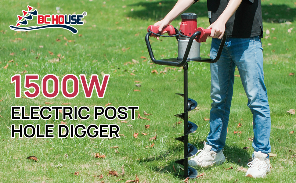 63cc Gas Powered Post Hole Digger Earth Auger 63cc Gas Post Hole Digger ...