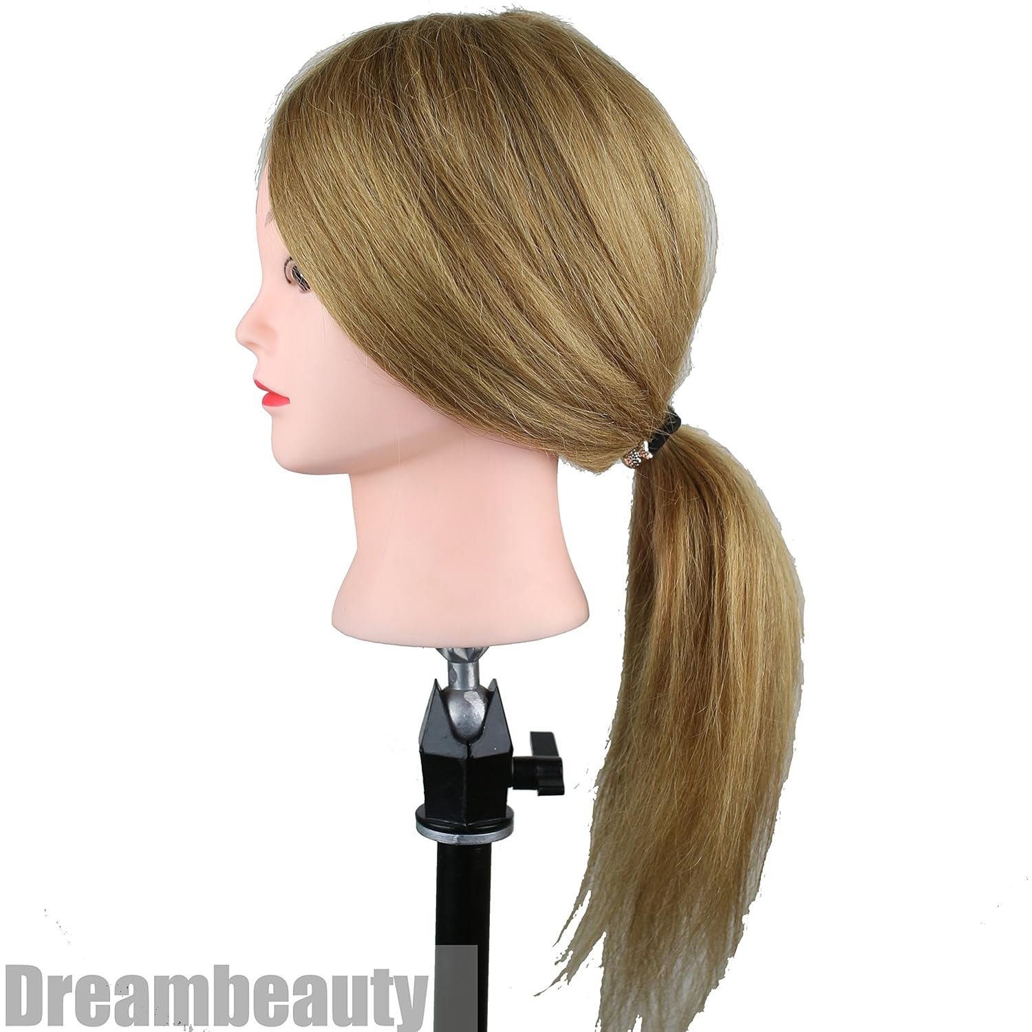 Dreambeauty Hairdressing Training Head 100% Human Hair #27 Blonde Color Mannequin Head for Training and Exams 22 inch