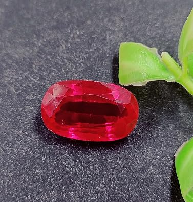 Globelgems Looking Nice Red Ruby 13-15 Carat Burma Ruby Stone Natural Certified Loose Gemstone Oval Shape Stone