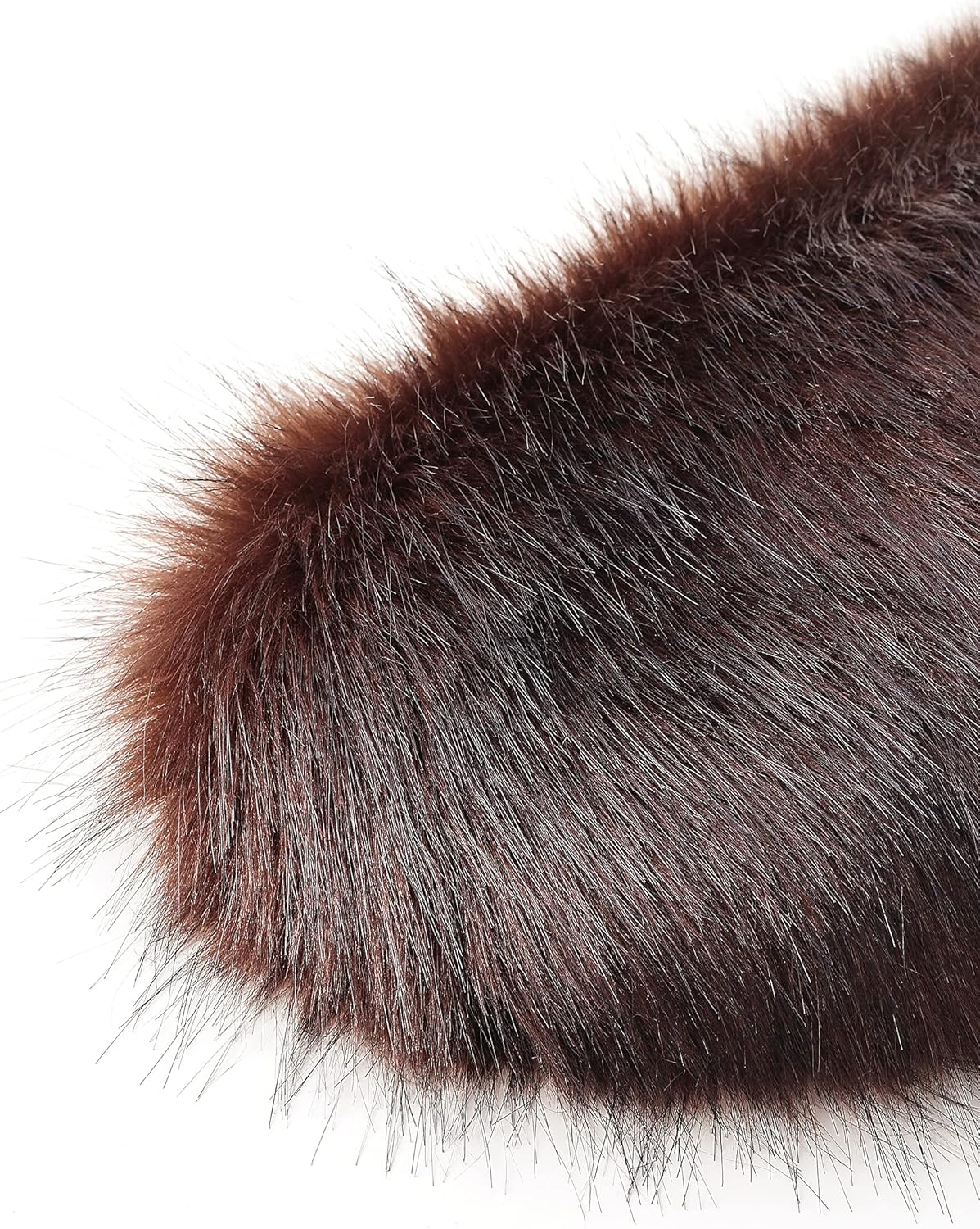 BABEYOND Women's Faux Fur Shawl Party Faux Fur Collar Fur Wraps for Winter Bridal Wedding Cover Up - Image 5