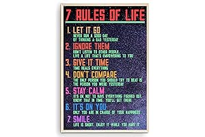 7 Rules of Life Poster Print
