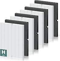 Vista 17 de 116130 Filtro de repuesto H para purificador de aire Winix 5500-2 AM80 Plasmawave, filtro HEPA verdadero y filtro de carbón activado, paquete