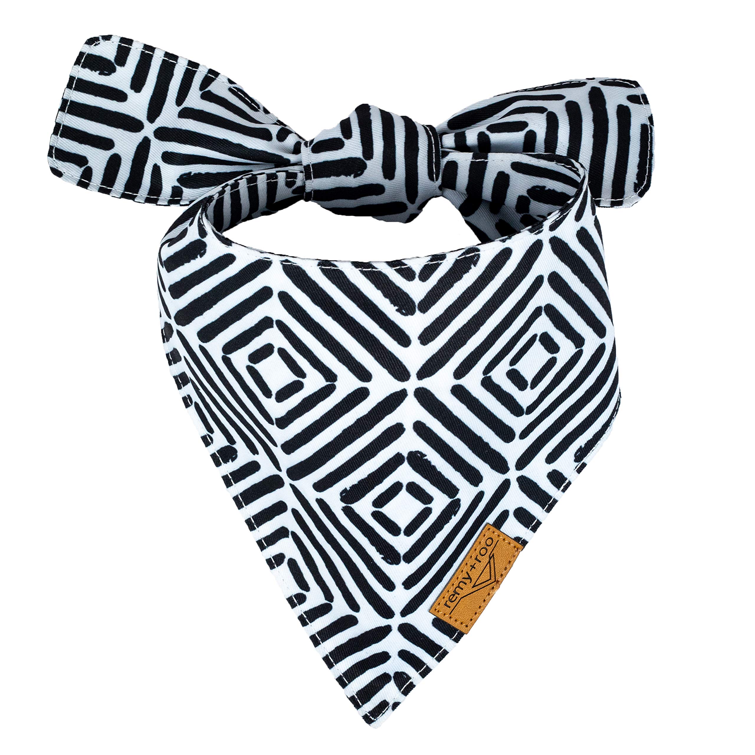 Remy+Roo Lot de 4 bandanas pour chien en tissu durable de qualité supérieure Forme unique Réglable Plusieurs tailles disponibles XL