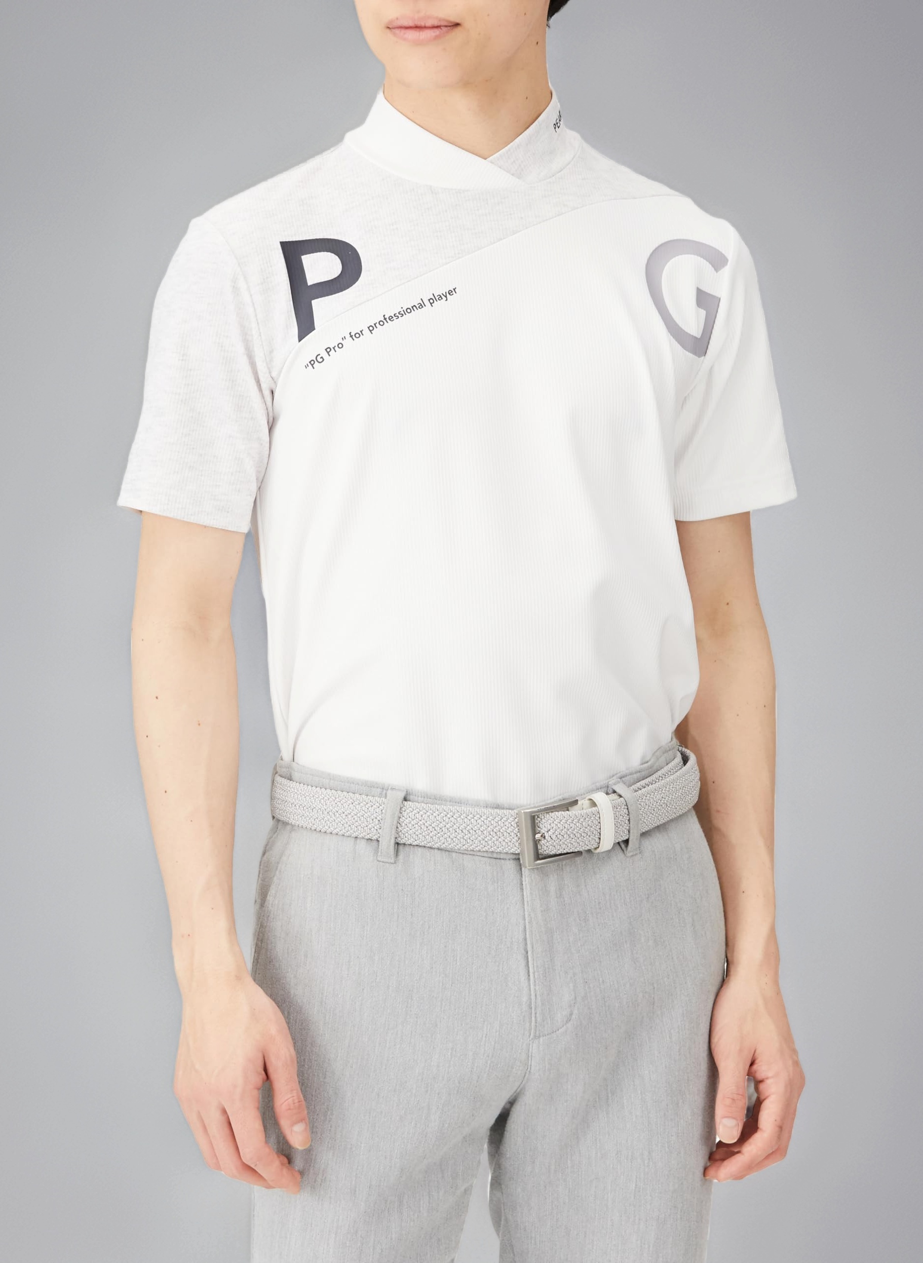 Amazon.co.jp: Parly Gates 053-4167311 Men's Short Sleeve High Neck