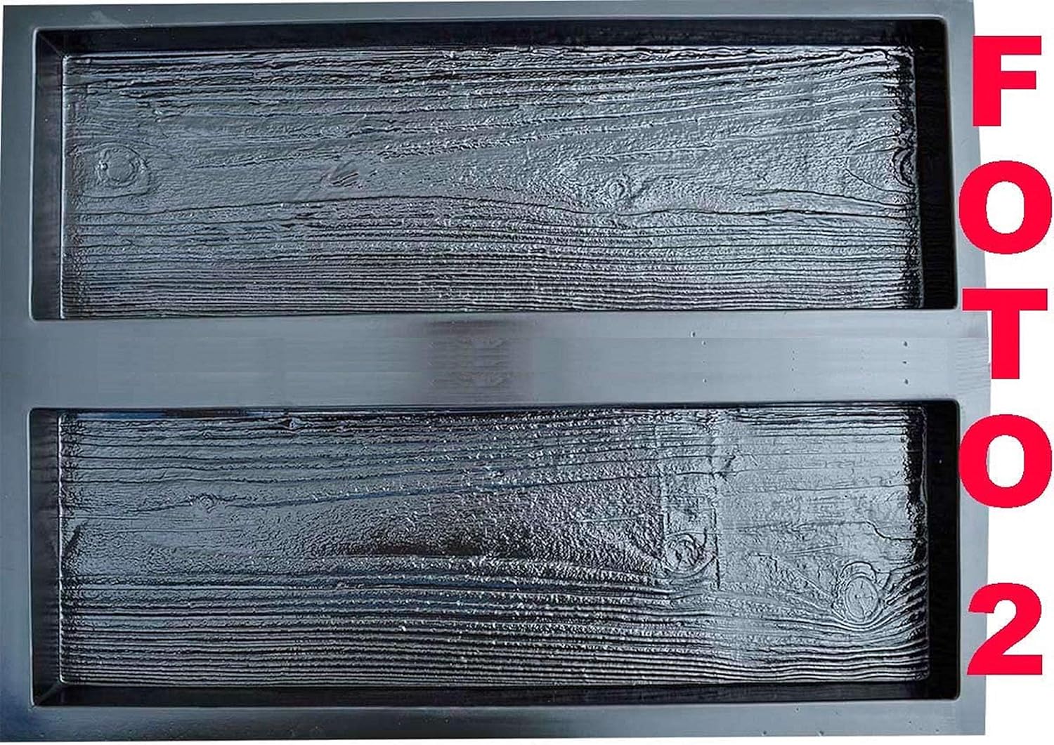 SvitMolds Concrete molds DIY 2 Molds Old Wooden Boards Concrete Mould Garden Stepping Stone Path Patio Pavers for Garden Walkway Cement Mold, Paver Mould S05