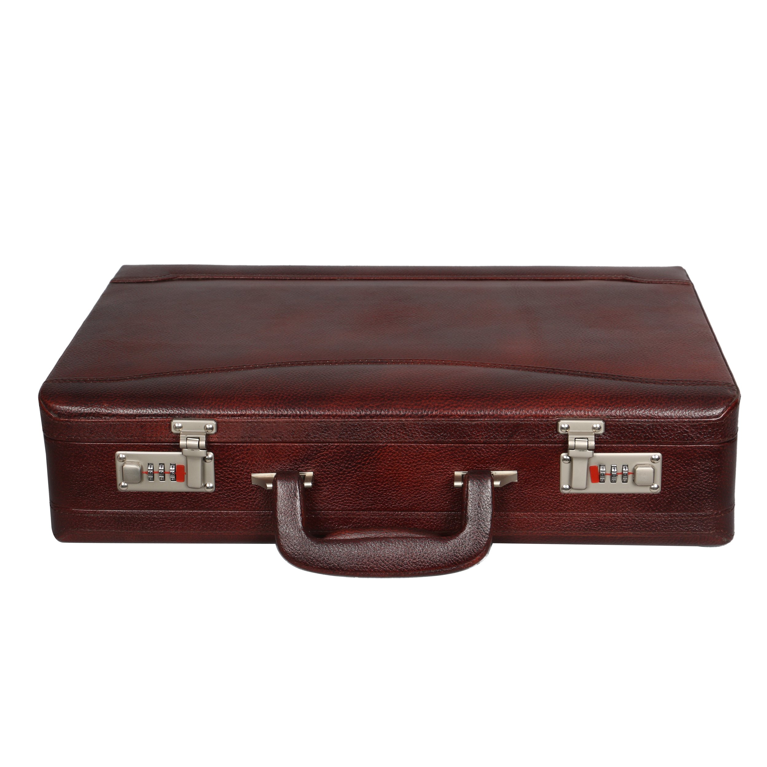Genuine Leather Expandable Briefcase Brown, Dimensions: 45.72cm x 10.16cm x 31.75cm (L x W x H) Briefcase men office | Document briefcase-image-6