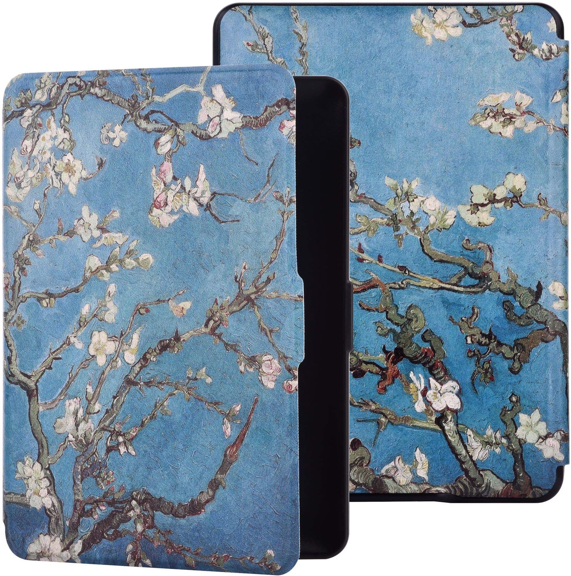 GOGUDIZ Slim Smart Case for Kindle Paperwhite(10th Generation-2018), Model No.:PQ94WIF with Auto Sleep Wake Feature. NOT FIT 6 inch Kindle 10th Gen-2019 (Almond Tree)