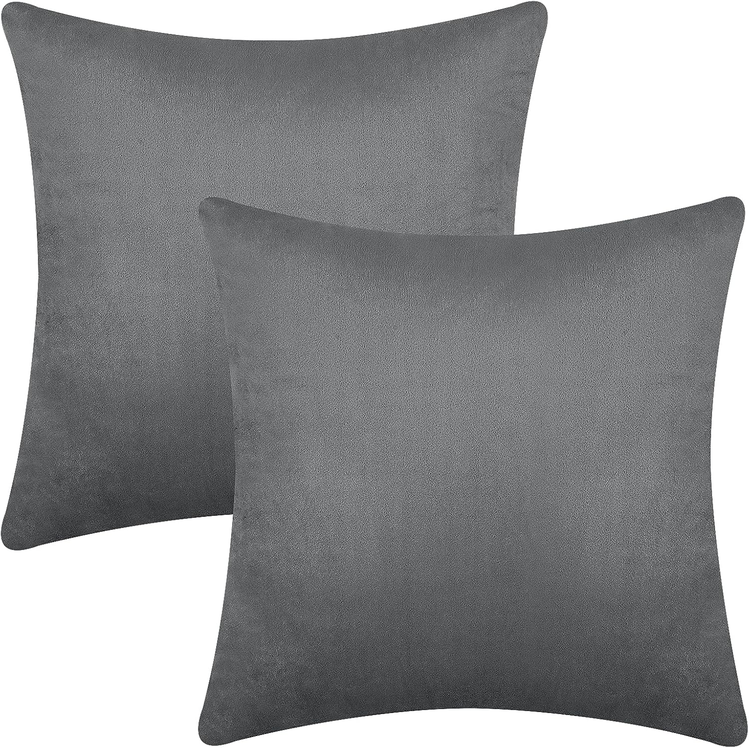 Yastouay 2 Pack Throw Pillow Covers, Grey Decorative Pillow