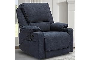 Navy Swivel Glider Recliner for Comfort and Relaxation