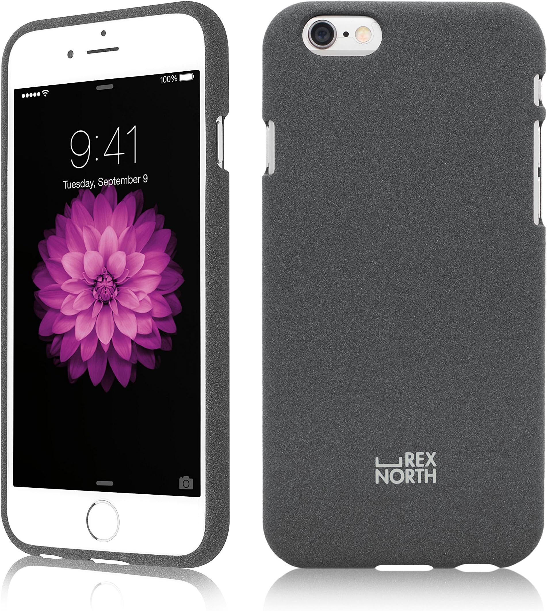 RexNorth RexSkin iPhone 6 Plus/iPhone 6S Plus Premium Texture Ultra-Slim Soft Protective case, Space Grey