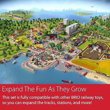 BRIO World Expansion Pack Beginner - 11-Piece Wooden Train Track Set - Compatible with All Railway Sets - FSC-Certified Wooden Tracks - Enhances Cognitive Skills - Durable & Safe - Ages 3 & Up