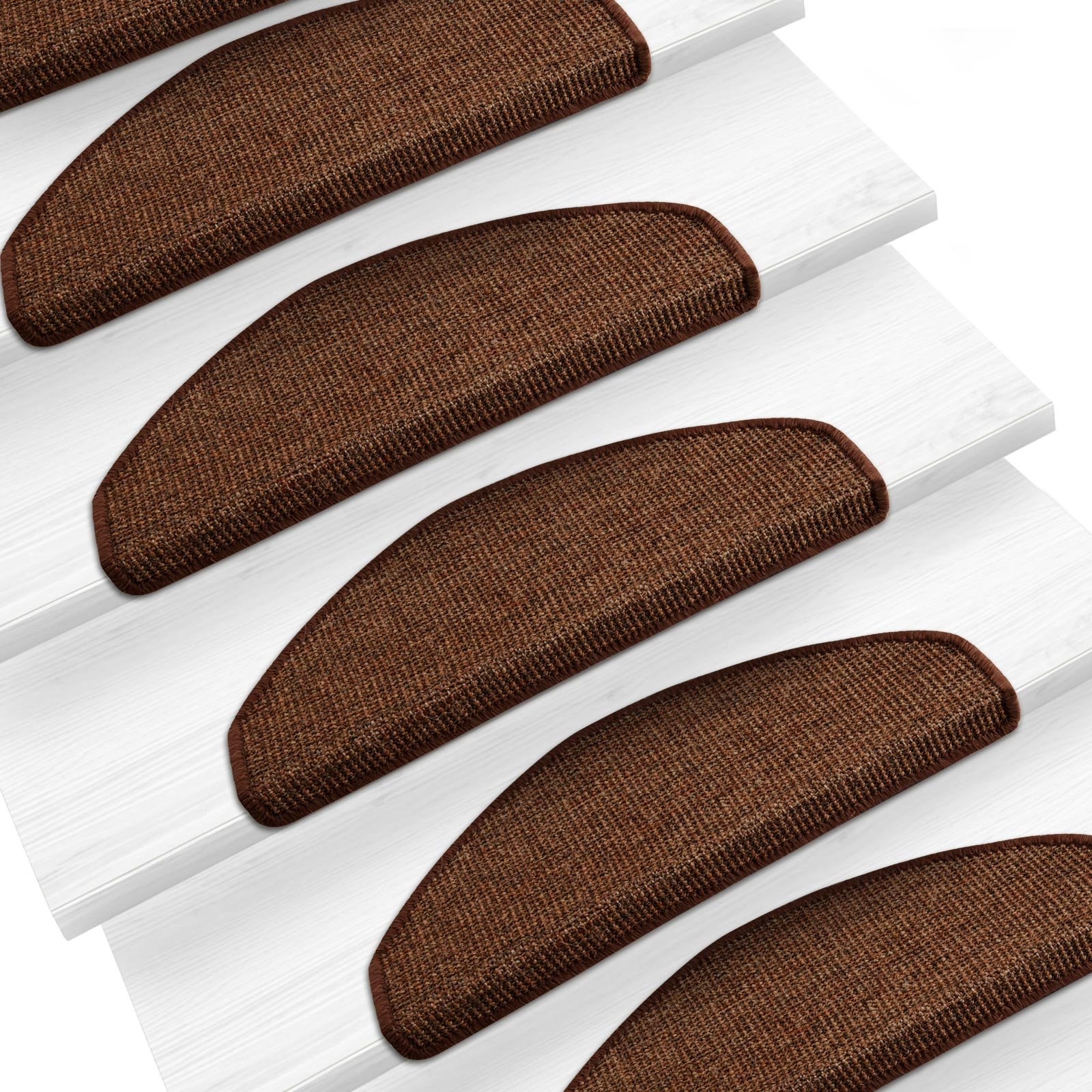 casa pura® Sisal trapmatten | veilige grip op je trap | 100% natuurlijke vezels | 1 stuk-delige set | rechthoekig/groot | 65 x 24 cm met lip | dikte: ca. 8 mm | terra casa pura® Sisal trapmatten | veilige grip op je trap | 100% natuurlijke vezels | 1 stuk-delige set | rechthoekig/groot | 65 x 24 cm met lip | dikte: ca. 8 mm | terra