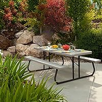 Vista 2 de Mesa de pícnic plegable Lifetime, de 6 pies