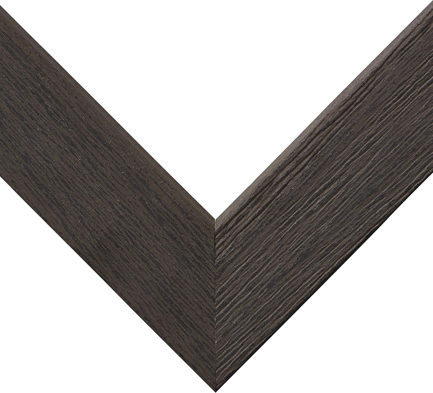 Craig Frames Gesso, Gray Plain Wooden Picture Frame, 5 by 7-Inch