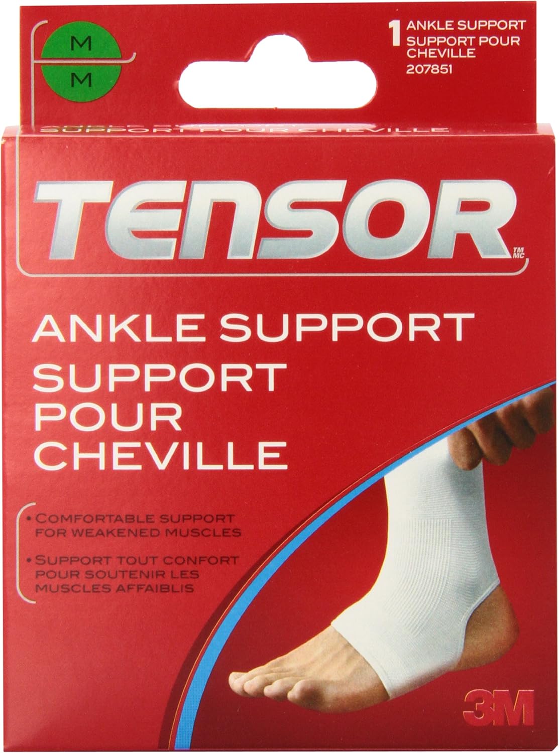 Tensor Ankle Support, Medium, White, (207851) Amazon.ca Everything Else