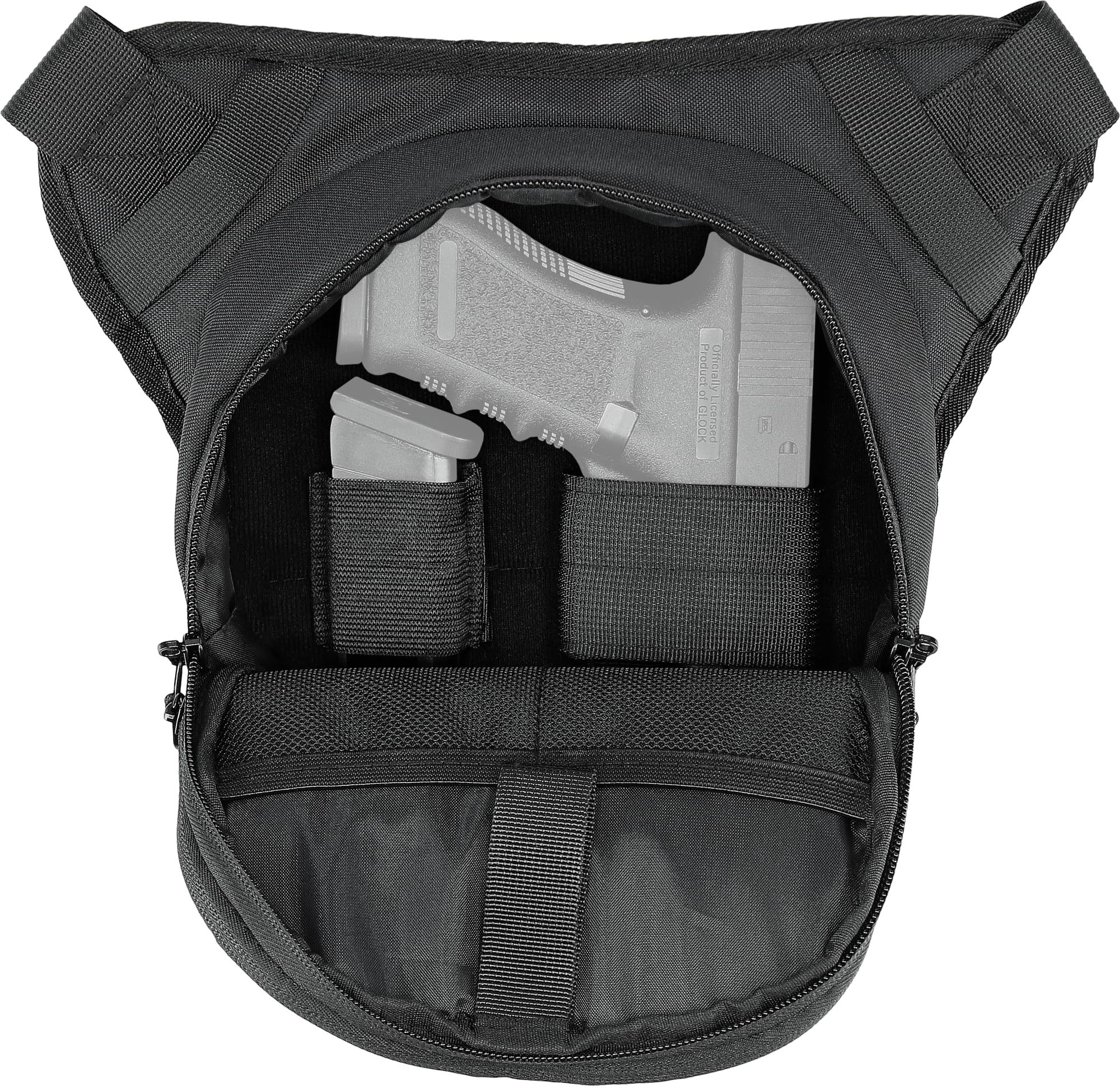 Umarex Concealed Carry Waistbag Holster beidseitig nutzbares Universalholster für Dienst- und Kompaktpistolen sowie Revolver bis 4"