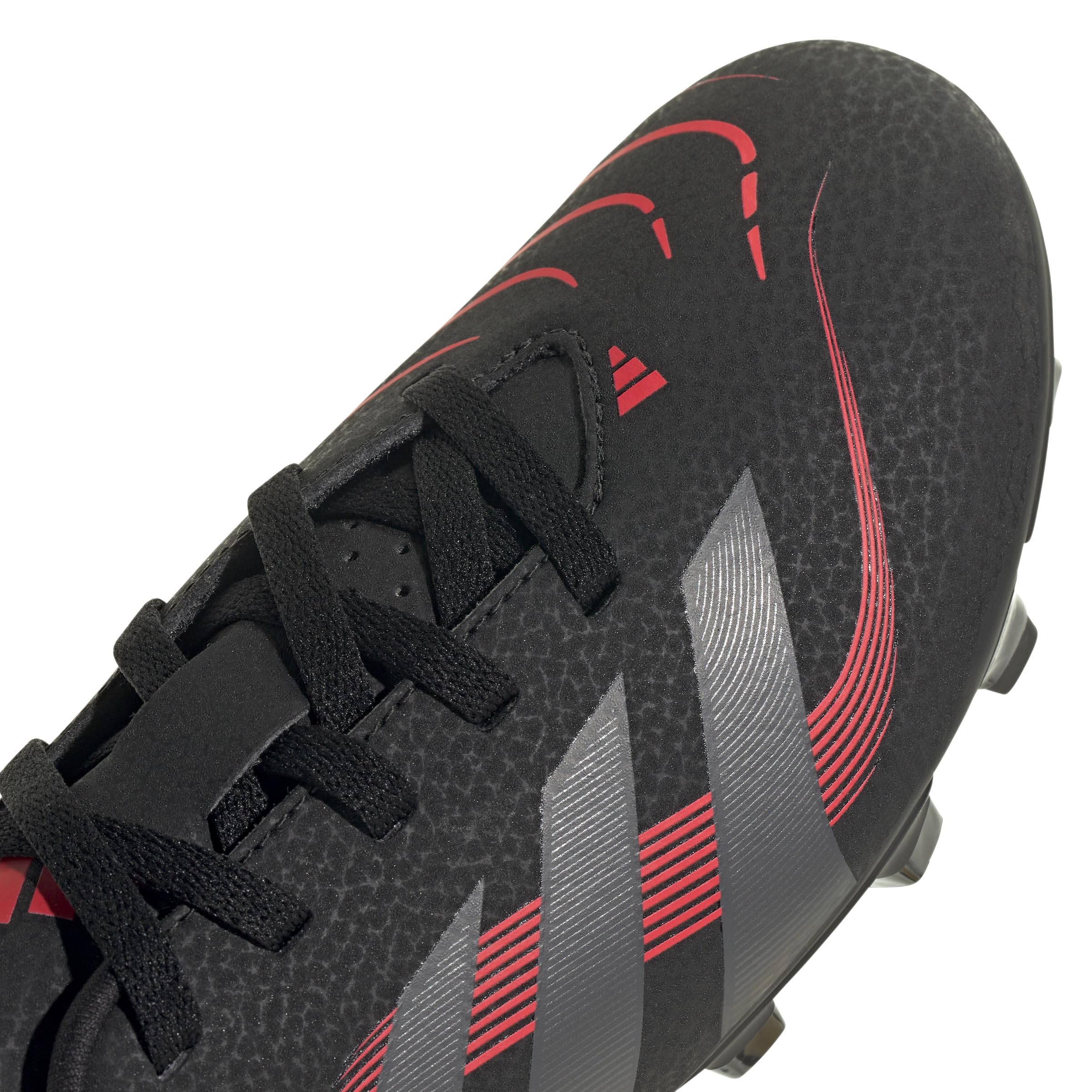 adidas Uniseks - dzieci PREDATOR Club Firm Ground/Multi Ground Football boots Kids, Core Black/Grey Four/Lucid Red, 29 EU