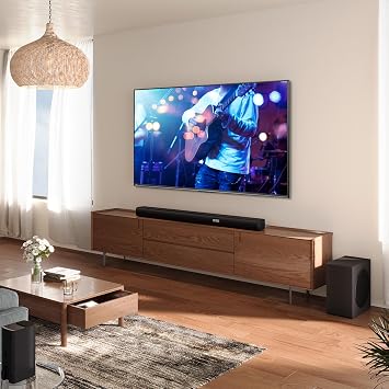 Hisense TV & Soundbar Bundle: 75A7QTUK 4K QLED TV plus the AX5100Q 5.1 Channel Soundbar – ultra-smooth motion and surround sound designed for big-screen action