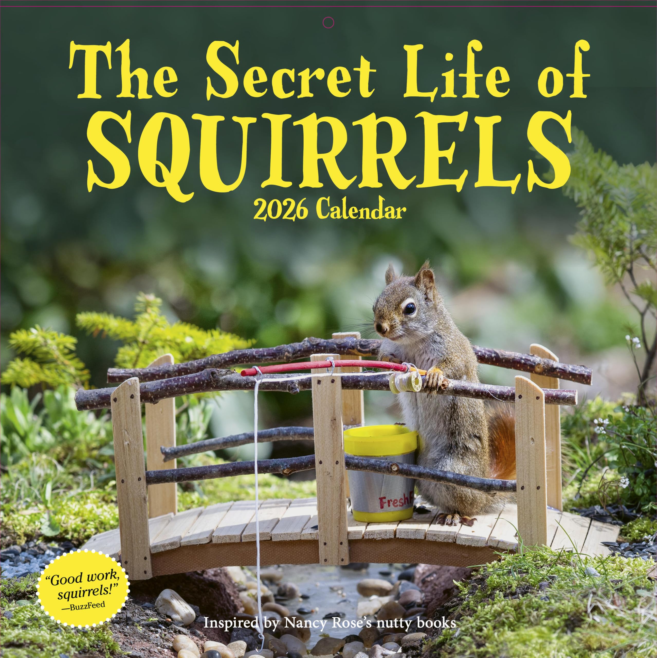 Secret Life of Squirrels Wall Calendar 2026