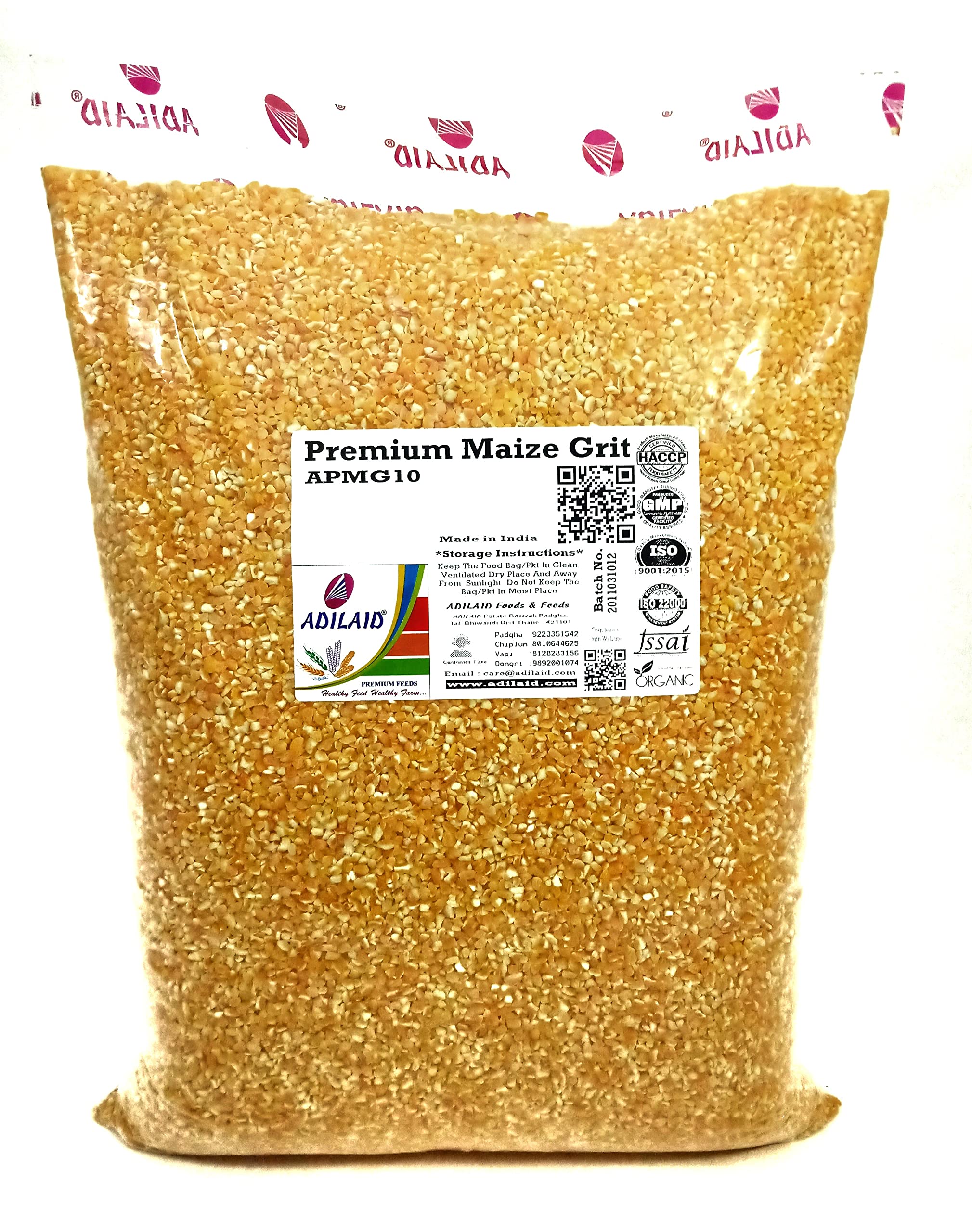 ADILAID Premium Maize Grit for Goats & Sheep (10 Kg) (B08MTJPZ4P) Amazon Price History, Amazon Price Tracker