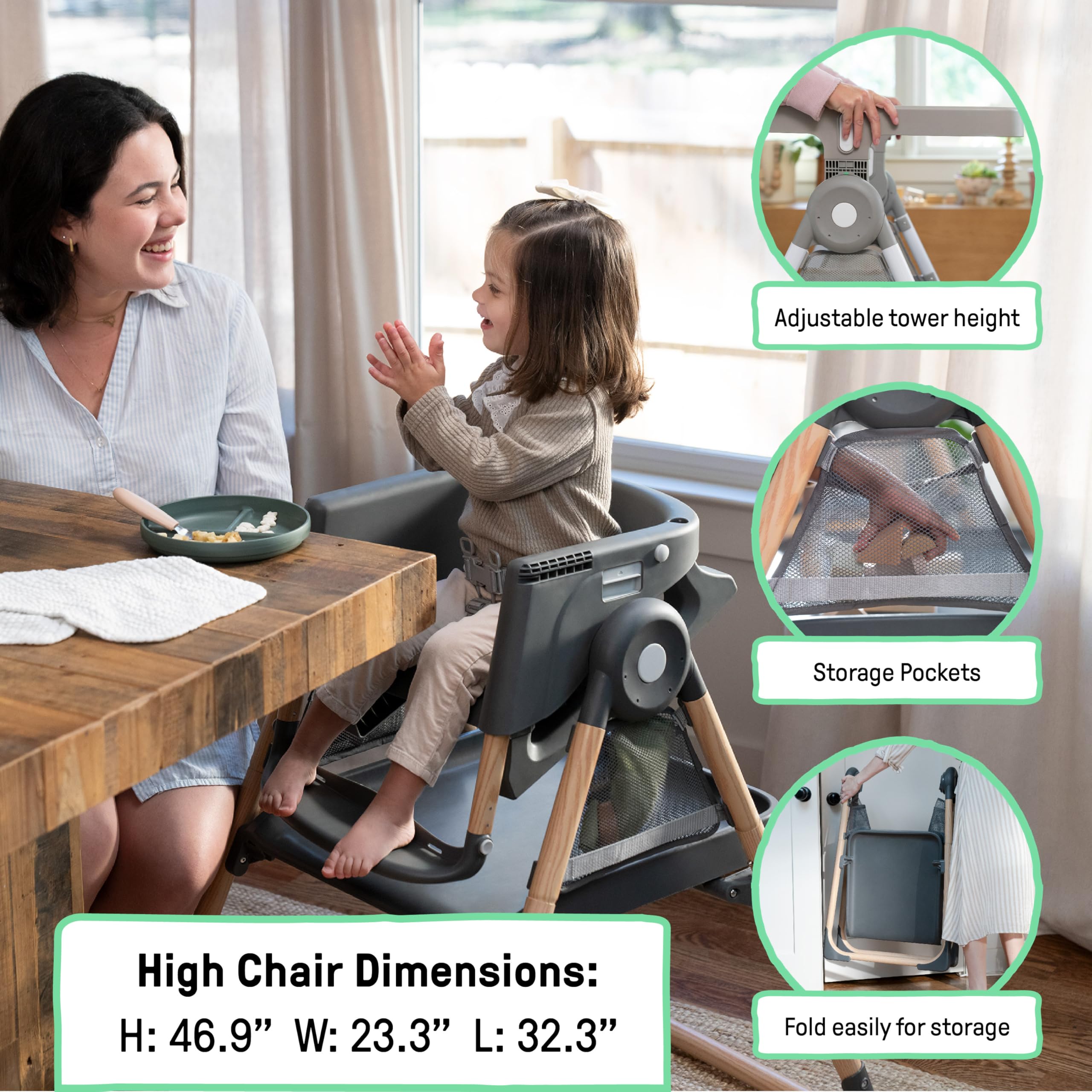 Ingenuity Periquera para Bebé Plegable 0 a 36 Meses