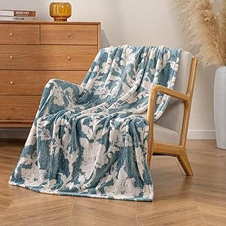 Luxury Printed Fleece Warm Throw Blanket, Soft Lightweight Velvety Plush...