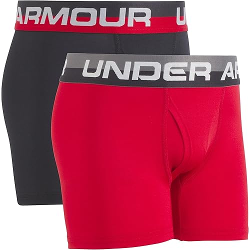 Under Armour Boys' Performance Boxer Briefs, Lightweight & Smooth Stretch Fit
