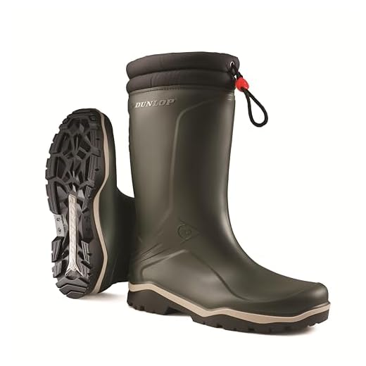 DUNLOP Homme Blizzard Unisex-wellingtons, Vert Green, 48 EU