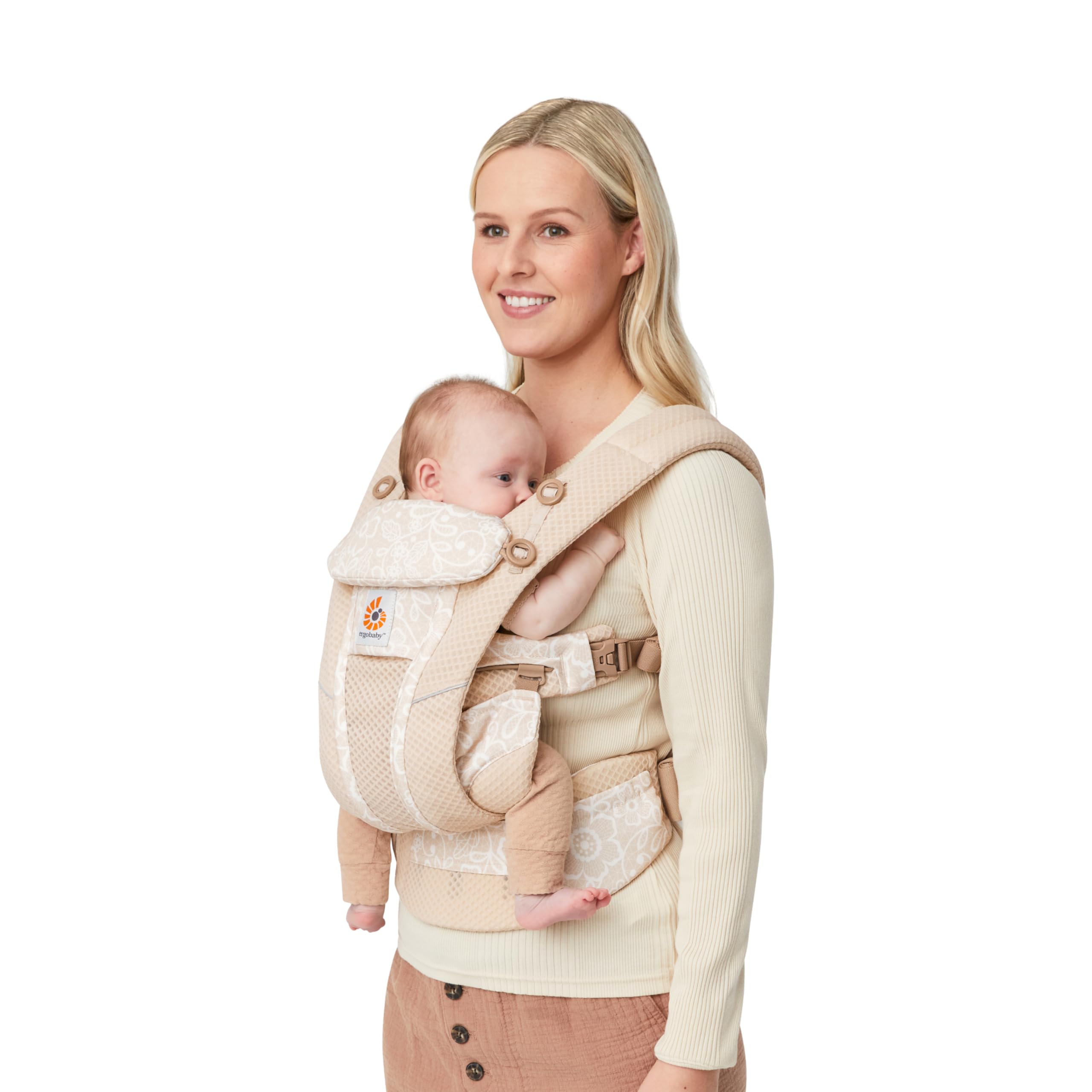 Ergobaby Omni Breeze Babytrage für Neugeborene ab Geburt bis 20kg, 4 Positionen SoftFlex Mesh Erg... Ansicht 11