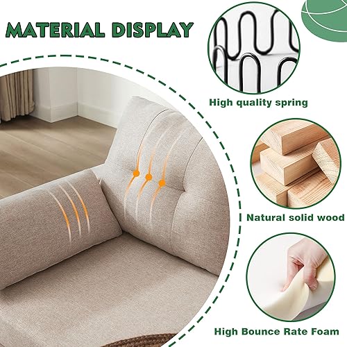 Miniatura 4 de Sofá modular convertible de 102 pulgadas, moderno sofá en forma de L con otomana de almacenamiento y bolsillos laterales, sofá de 4 plazas para sala