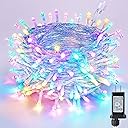 Joomer Easter String Lights 65FT 200 LED String Lights with 8 Modes Timer Connectable Waterproof Plug-in Indoor Outdoor Pastel Fairy lights for Easter Decorations