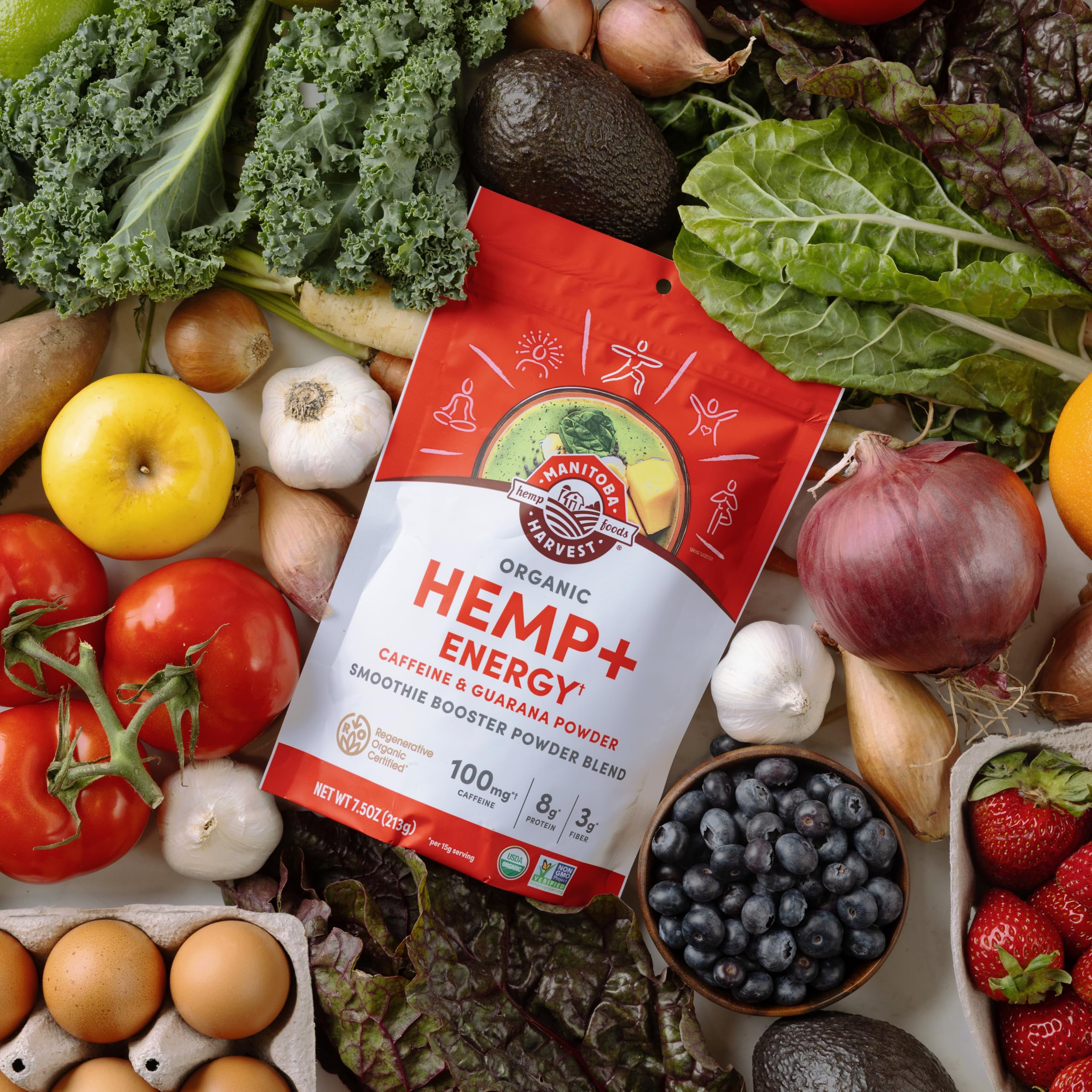 Amazon.com: Manitoba Harvest Organic Hemp+ Energy, Caffeine