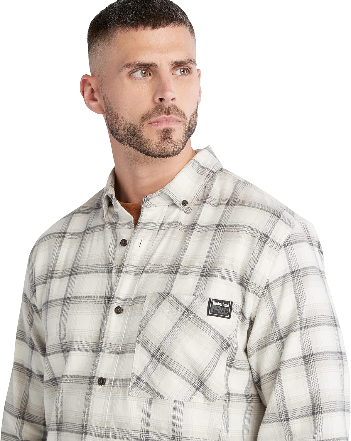 Timberland PRO Unisex-Adult Woodfort Long-Sleeve Lightweight Flannel Flex Shirt - Image 5