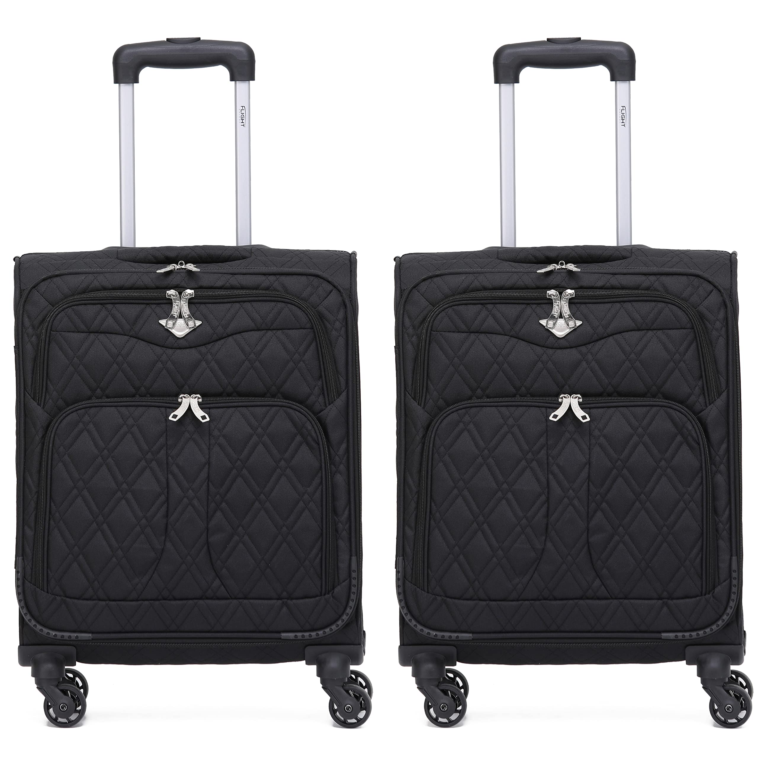 Flight Knight Lightweight 4 Wheel 800D Soft Case Suitcases Anti Crack Cabin & Hold Luggage Options Approved for Over 100 Airlines Including easyJet, BA & Many More! — view 97