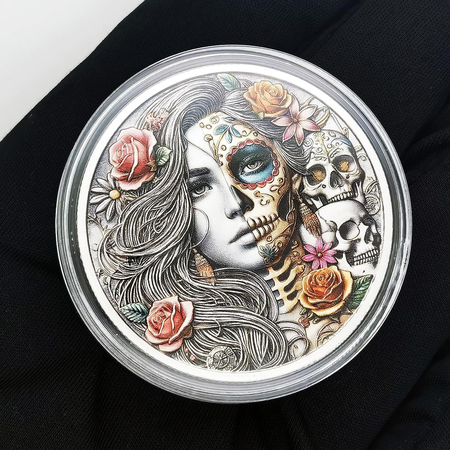 Motivational Challenge Coin Eternal Beauty Blooming in Every Moment