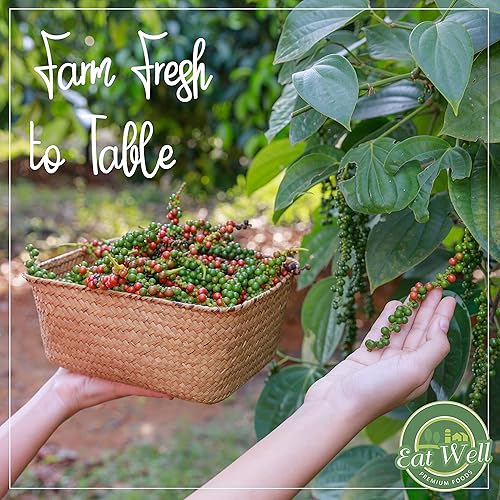 Miniatura 5 de Eat Well Premium Foods - Bolsa resellable de granos de pimienta negra de 16 onzas recién empaquetada repuesto de maíz de pimienta para molinillos