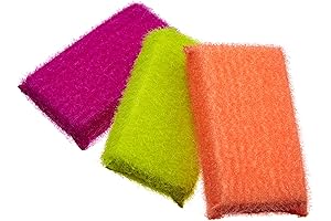 Casabella Fregones Mexicanos Para Trastes | Cellulose Scrub Sponges, Pack of 3