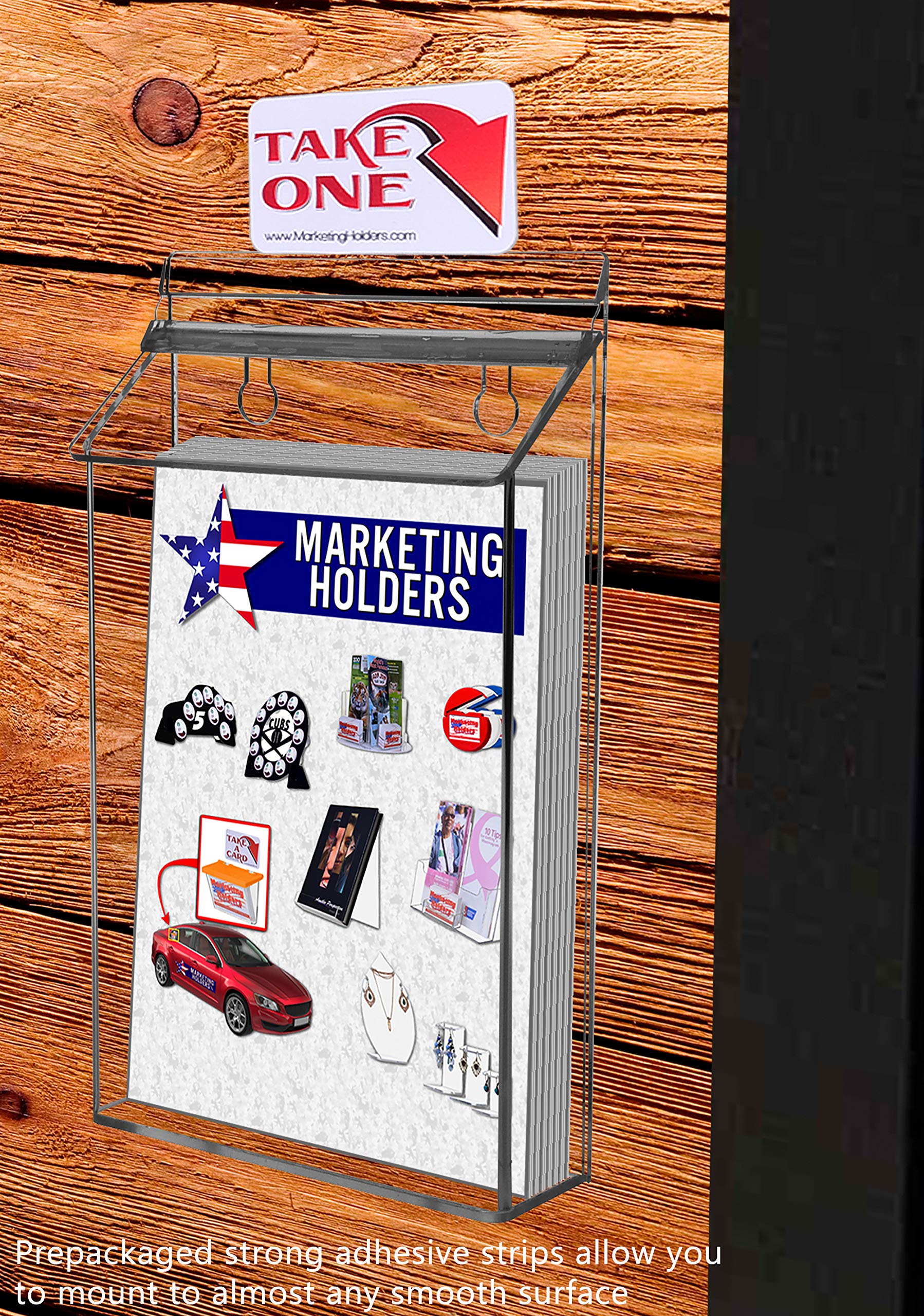 Marketing Holders Outdoor Brochure Holder with Lid for 6