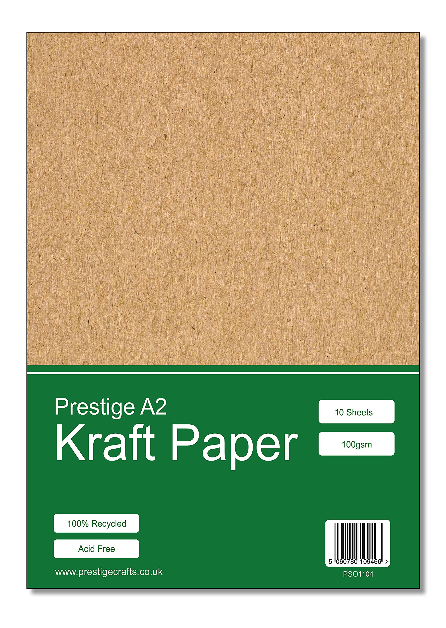 Kraft Paper A2 Recycled 100gsm 10 Sheets