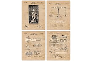 Vintage Law & Order Patent Prints (4 - 8x10)