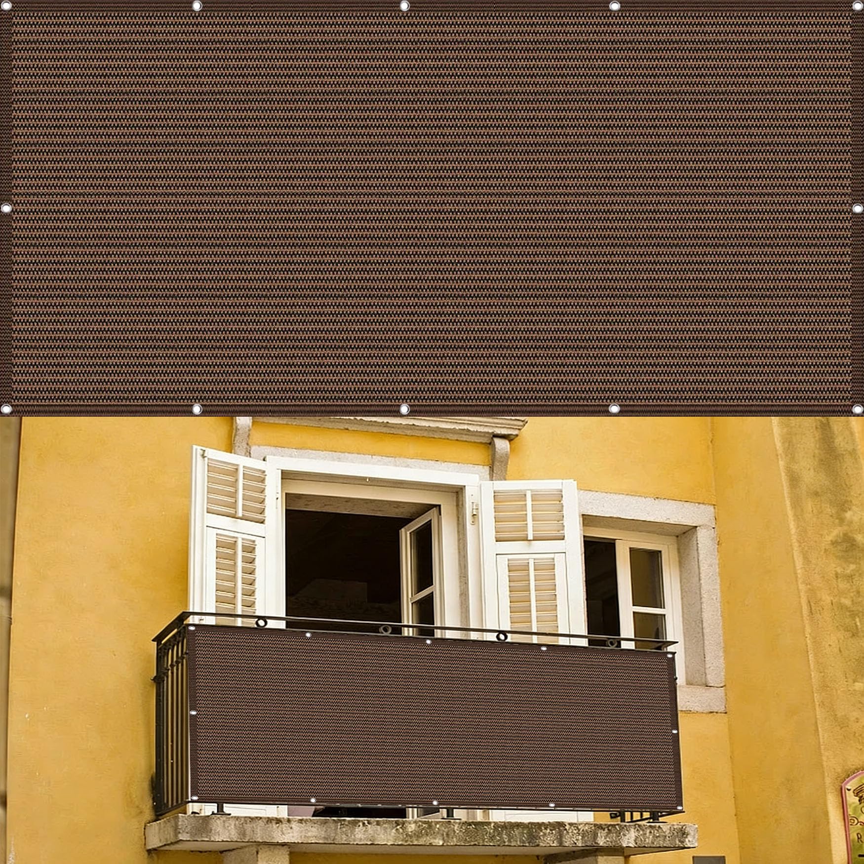 Brise vue balcon occultant pour sécuriser l'intimité de la piscine et du jardin