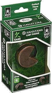 Bepuzzled Hanayama Cake Level 4 Metal-Cast Brain Teaser Puzzle