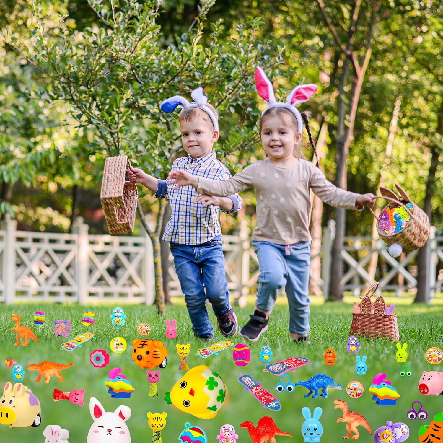 MUKOSEL 208pcs Easter Egg Fillers, Easter Basket Stuffers, Easter Egg Stuffers Small Toys for Easter Egg Fillers Bulk for Kids Boys Girls Filled Egg Hunt Party Favors Classroom Prizes - Image 7