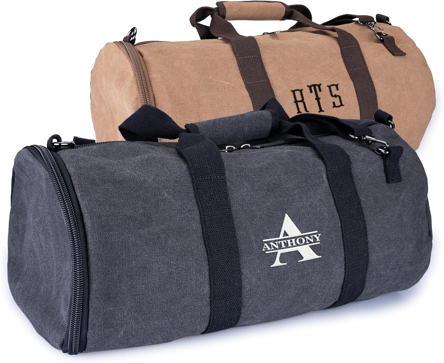 Brd Gifts Custom Embroidered Duffle Bag, 15 Designs, 14 Thread Colors - Personalized Gifts for Men, Monogrammed Gifts, Gym Bag