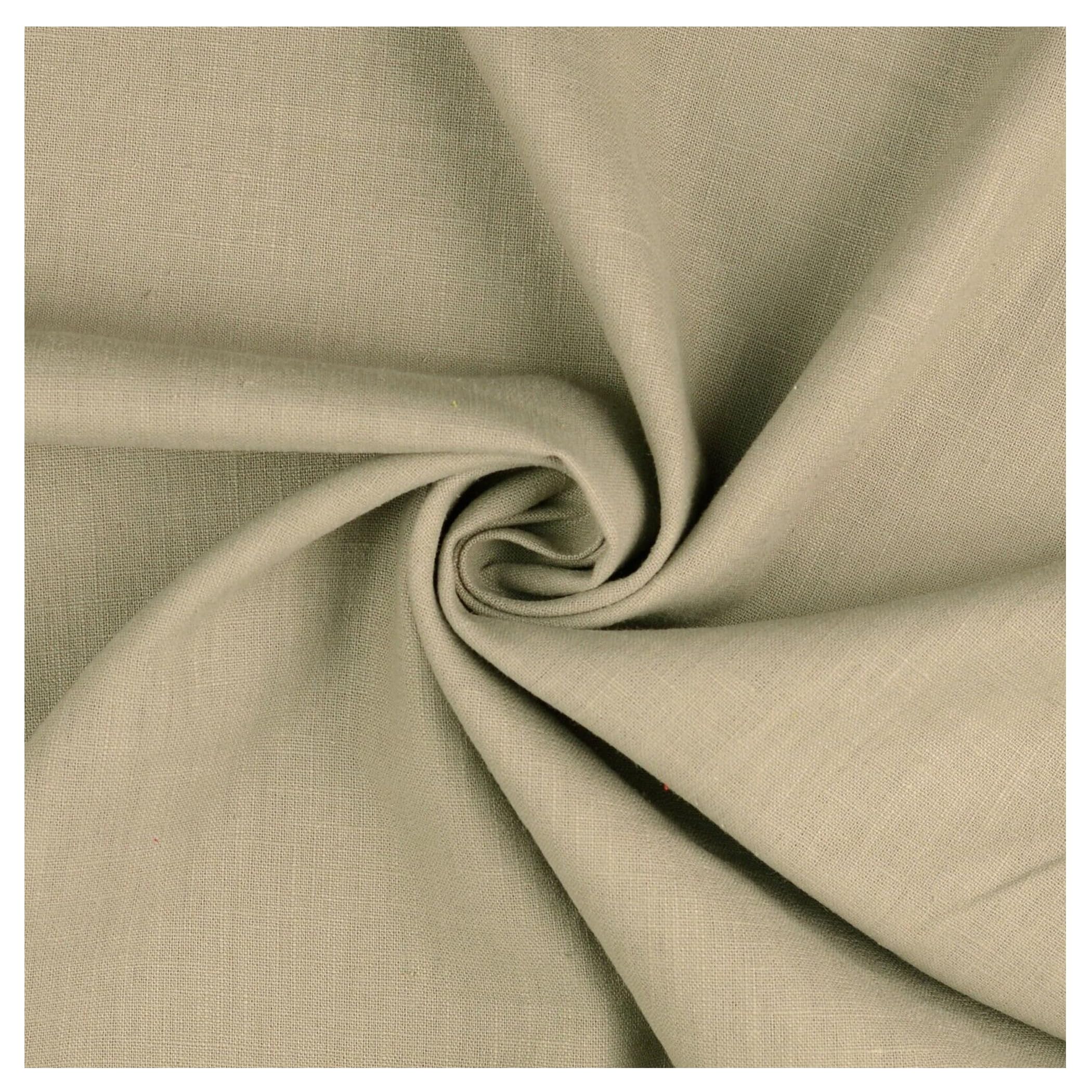 Premium Washed 100% Linen Fabric Soft Breathable Material Vintage Fashion Dressmaking Flax Bag Curtain Cushions Tablecloths | 25cm x 136cm (Mist)