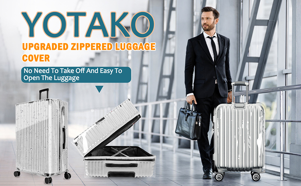 Watch Yotako Upgraded Zippered Clear PVC Suitcase Cover on Amazon Live