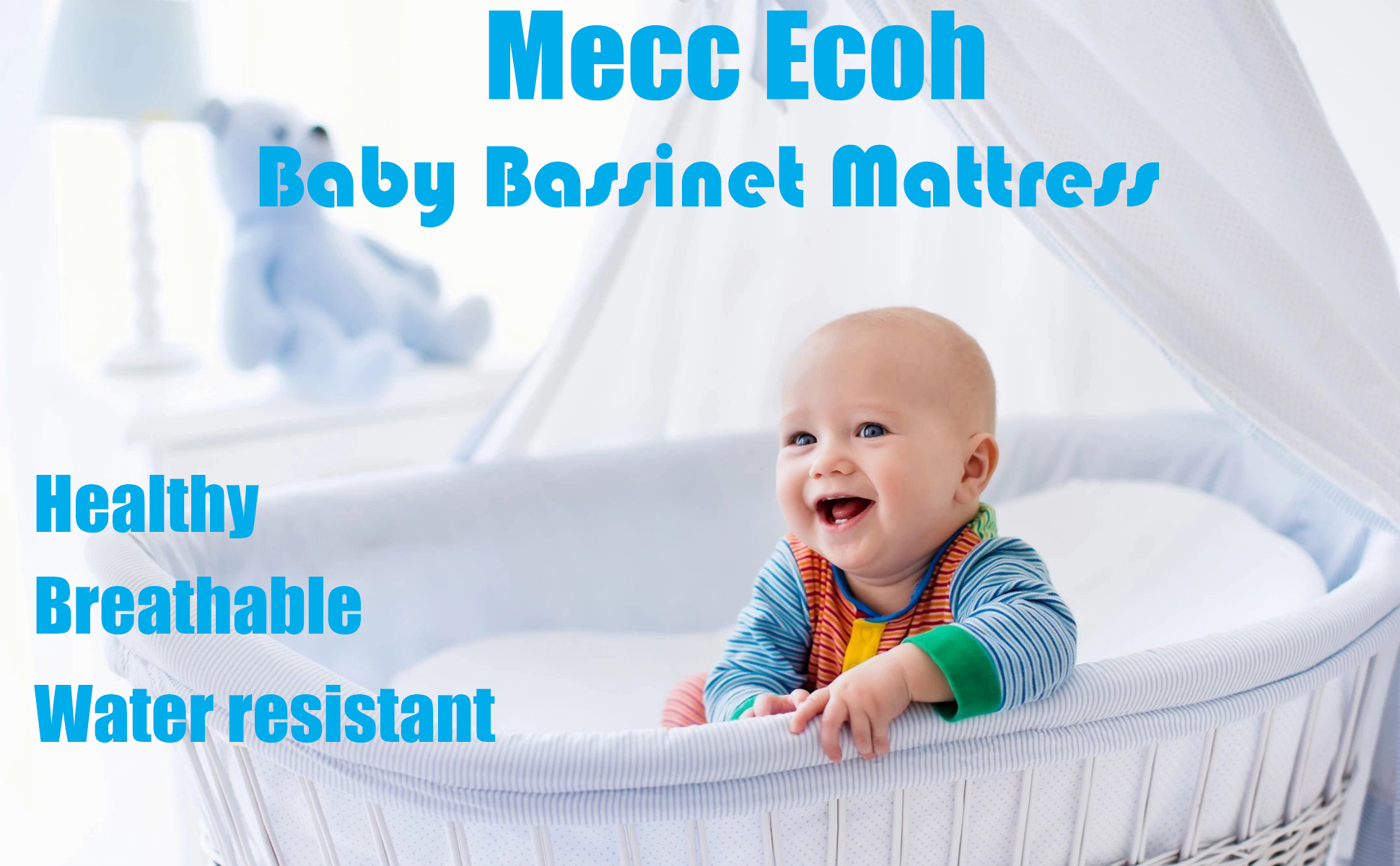 Amazon.com : Mecc ecoh Baby Bassinet Mattress, 100% Breathable
